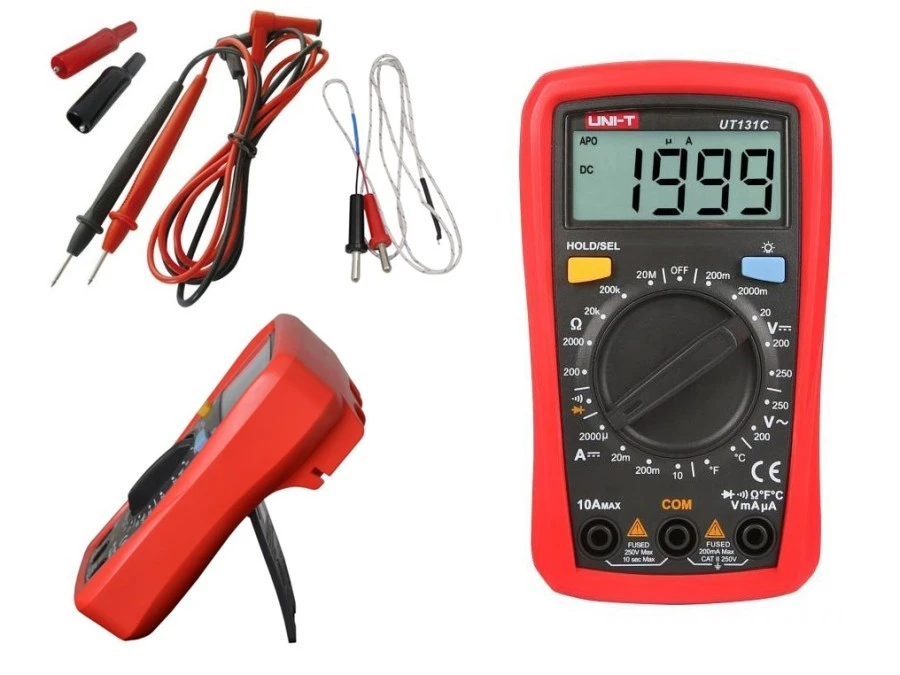 Multimetr cyfrowy uniwersalny 250V AC/DC 10A DC test ciągłości test diod UT‑131C 20380 - obrazek 1