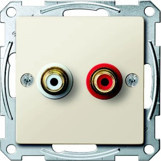 Merten System M Gniazdo audio kremowy MTN4350‑0344 - obrazek 1
