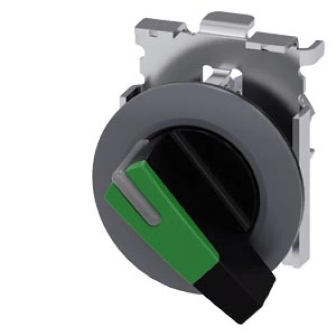 Napęd przełącznika 30mm 2poz dł pióro bez samopowrotu czarny‑zielony możliwe podświetlenie metal SIRIUS ACT 3SU1062‑2EF40‑0AA0 - obrazek 1