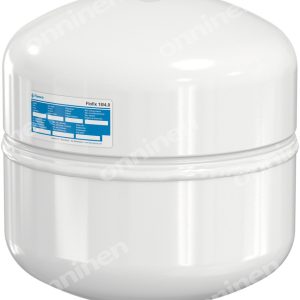 Naczynie wzbiorcze przeponowe FLOFIX-25, 25L, 4.0/10 bar / 110 st., przyłącze gwintowane G3/4″M, k.biały RAL 9010, do instalacji c.w.u., wiszące 25293 Naczynie wzbiorcze przeponowe FLOFIX-25, 25L, 4.0/10 bar / 110 st., przyłącze gwintowane G3/4″M, k.biały RAL 9010, do instalacji c.w.u., wiszące 25293