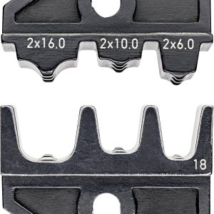 Matryca zagniatająca do tulejek kablowych Twin Knipex 97 49 18 Matryca zagniatająca do tulejek kablowych Twin Knipex 97 49 18