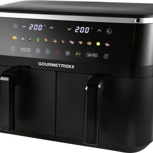 GourmetMaxx 16581 Frytkownica 9 l powłoka nieprzywierająca, nie zawiera BPA, obudowa Cool-Touch, zegar cyfrowy, funkcja
