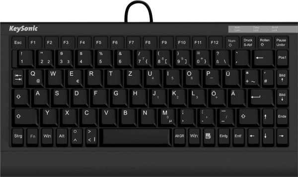 Klawiatura Keysonic ACK-595C+ (US) Angielska US, QWERTY