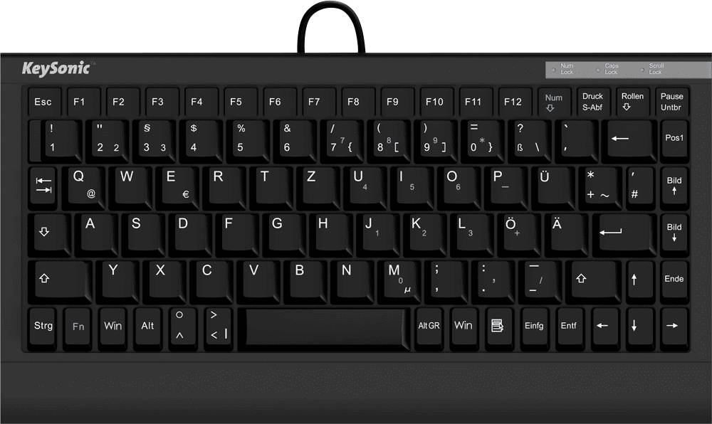 Klawiatura Keysonic ACK-595C+ (US) Angielska US, QWERTY - obrazek 1