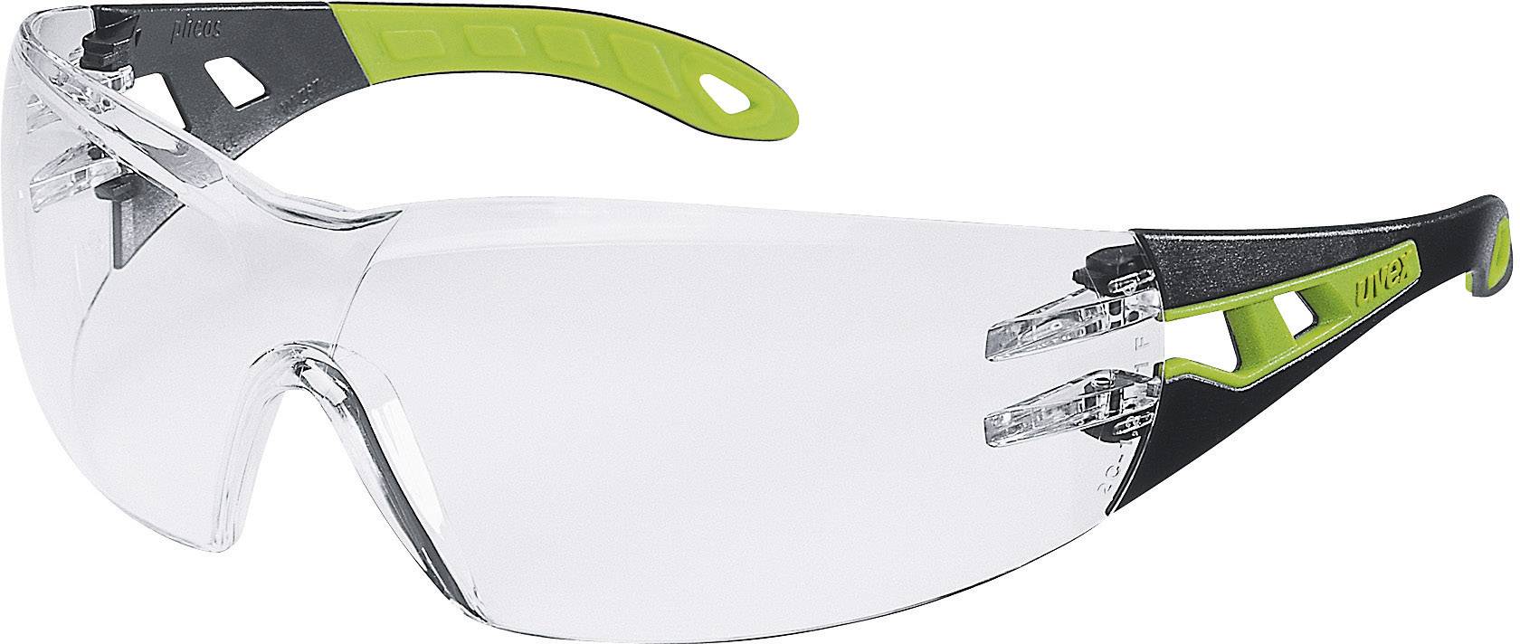 uvex pheos 9192225 Okulary ochronne z ochroną UV czarny, zielony - obrazek 1
