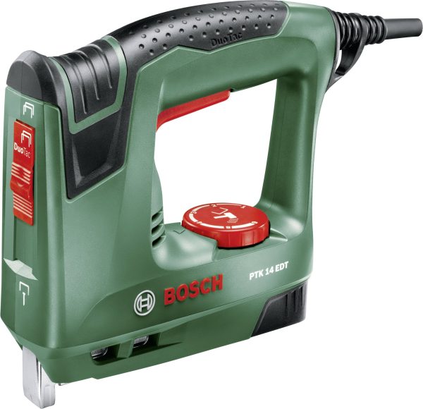 Zszywacz elektryczny Bosch Home and Garden PTK 14 EDT 0603265500, Rodzaj zszywek Typ 53, Długość zszywek 6 – 14 mm, Zawi