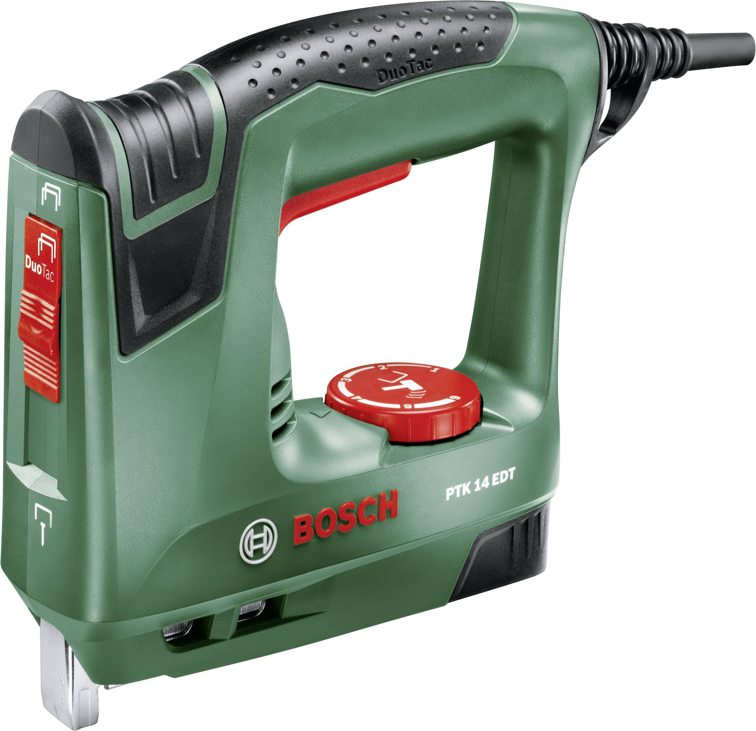 Zszywacz elektryczny Bosch Home and Garden PTK 14 EDT 0603265500, Rodzaj zszywek Typ 53, Długość zszywek 6 - 14 mm, Zawi - obrazek 1