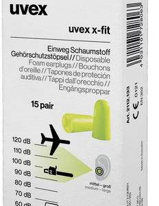 uvex 2112133 x-fit Zatyczki do uszu 37 dB jednorazowa 15 par(a) uvex 2112133 x-fit Zatyczki do uszu 37 dB jednorazowa 15 par(a)