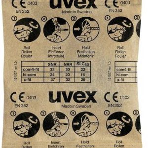 uvex 2112087 x-fit Zatyczki do uszu 37 dB jednorazowa EN 352-2 100 par(a) uvex 2112087 x-fit Zatyczki do uszu 37 dB jednorazowa EN 352-2 100 par(a)