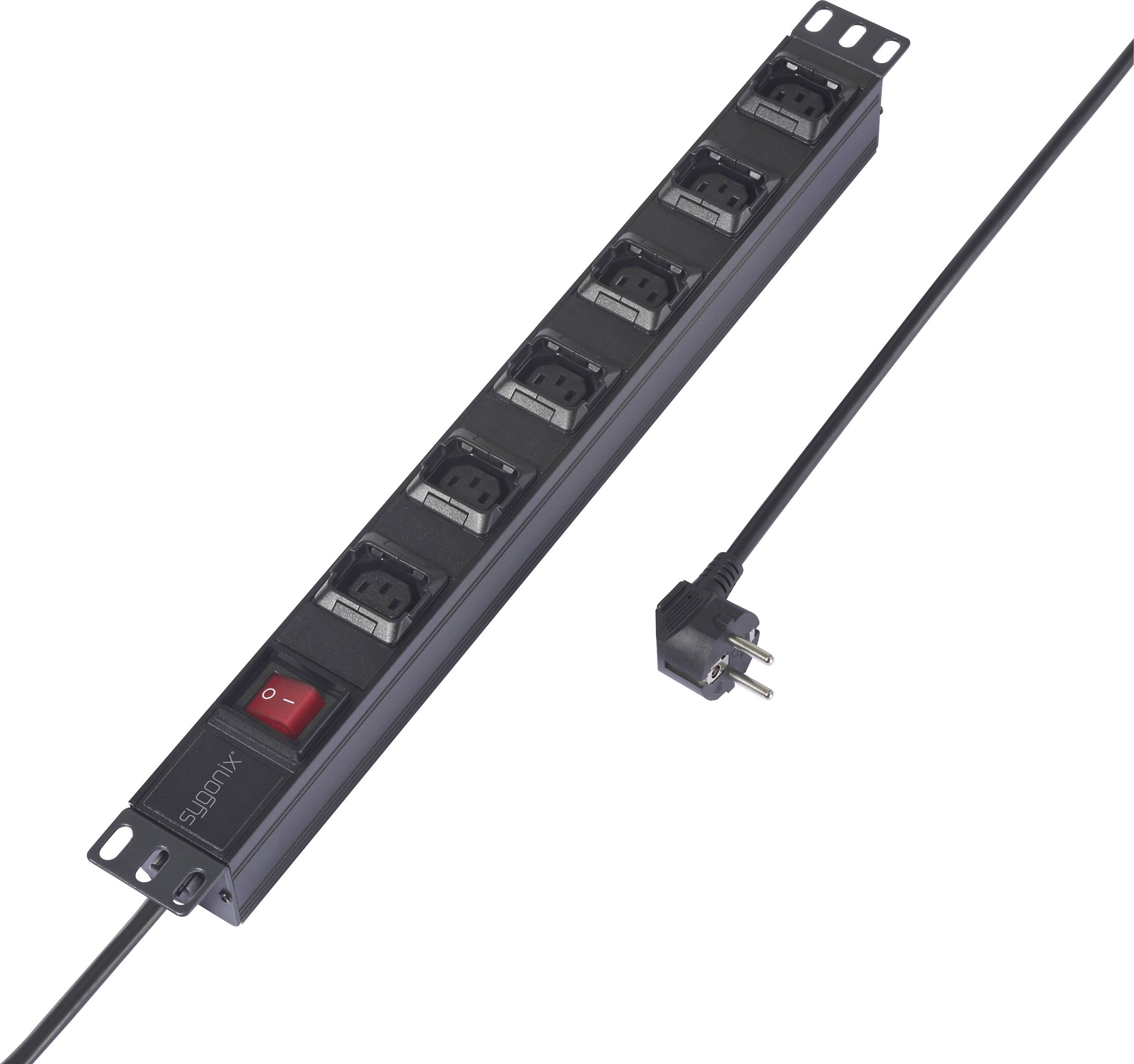 Listwa zasilająca 19" Sygonix SY-6736982 6 x - obrazek 1