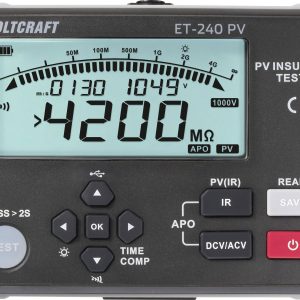 Miernik rezystancji izolacji VOLTCRAFT ET-240 PV