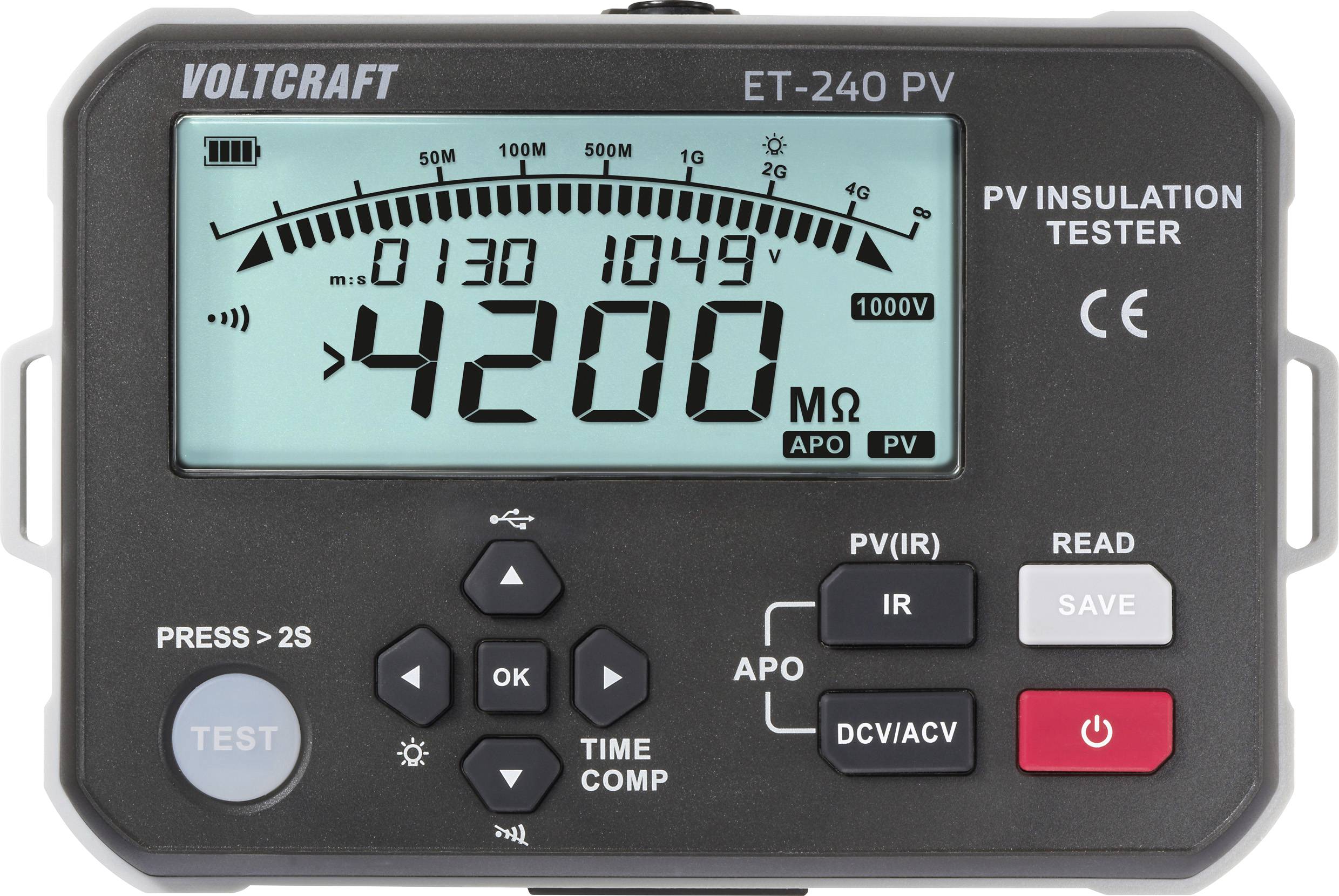Miernik rezystancji izolacji VOLTCRAFT ET-240 PV - obrazek 1