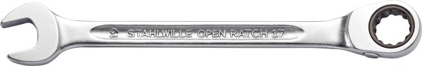 Stahlwille 41172424 17 24 GEWINKELT Klucz oczkowy grzechotkowy Rozmiar klucza (metryczny) (tylko do tytułu) 24 mm