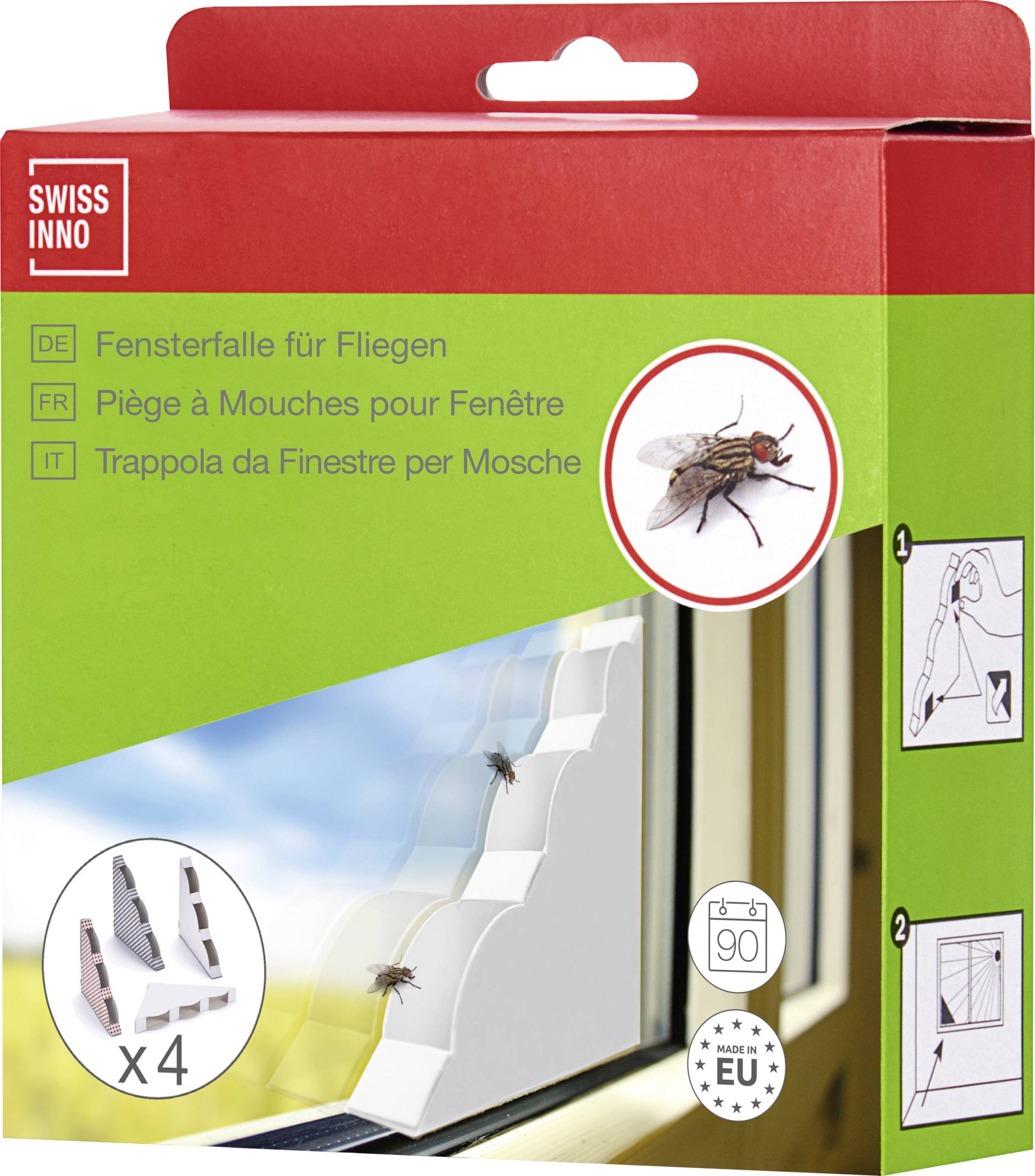 Swissinno Natural Control dekor 1 463 202 Pułapka na muchy różnokolorowe, posortowane 4 szt. - obrazek 1