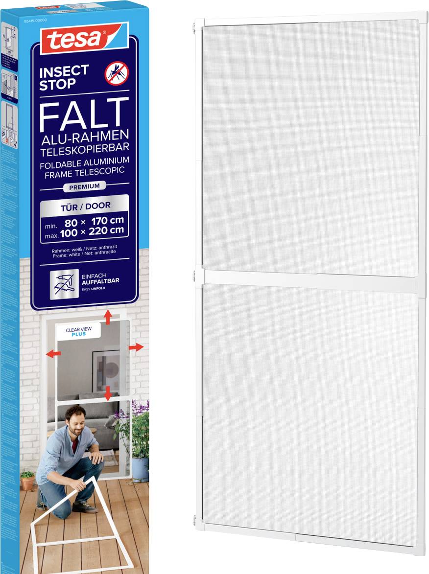 tesa FALT 55415-00000-00 Moskitiera do drzwi biały 1 szt. - obrazek 1