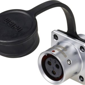 Złącze okrągłe żeńskie push-pull Weipu SF1213/S3, 3 pin, 250 V/AC, IP67, do lutowania