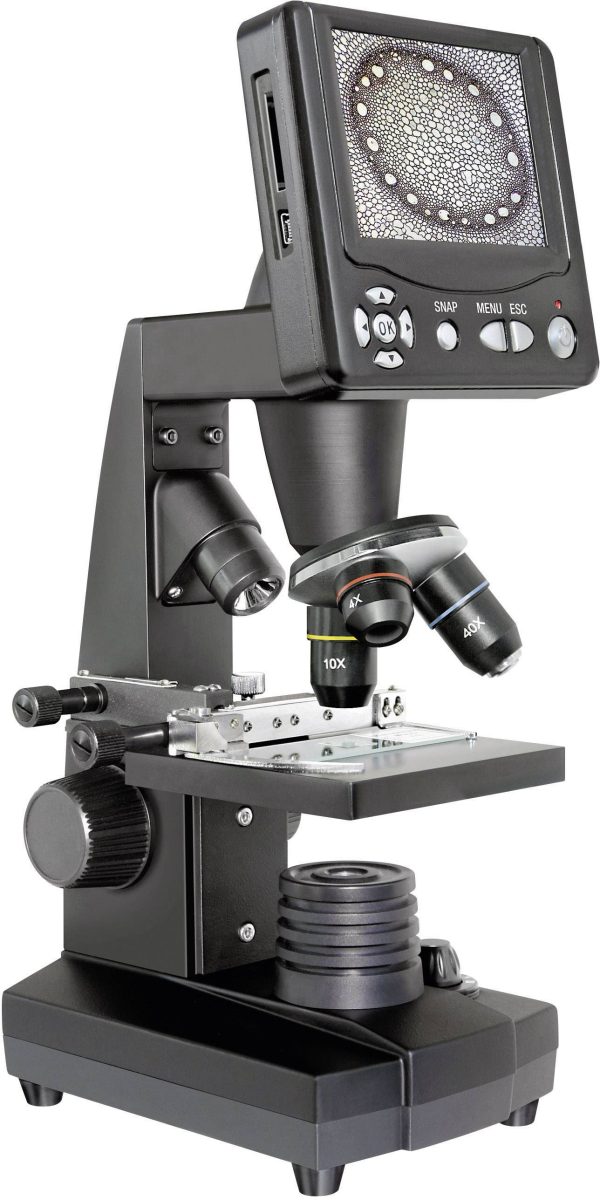 Mikroskop Bresser Optik 40-1600x z ekranem LCD 3,5″, USB