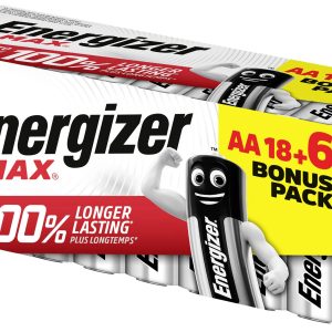 Baterie AA Energizer Max E303513100, 1.5 V, alkaliczno-manganowe, 24 szt. Baterie AA Energizer Max E303513100, 1.5 V, alkaliczno-manganowe, 24 szt.