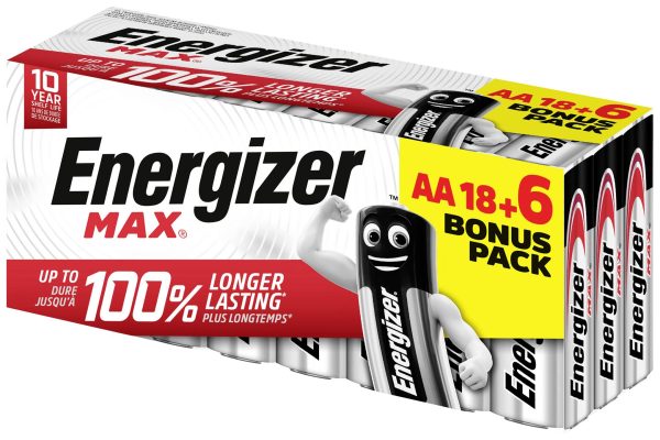 Baterie AA Energizer Max E303513100, 1.5 V, alkaliczno-manganowe, 24 szt.