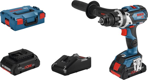 Wiertarko-wkrętarka akumulatorowa Bosch Professional GSR 18V 110 C 06019G010A 18 V 4.0 Ah zaw. walizkę, zaw. 2 akumulato