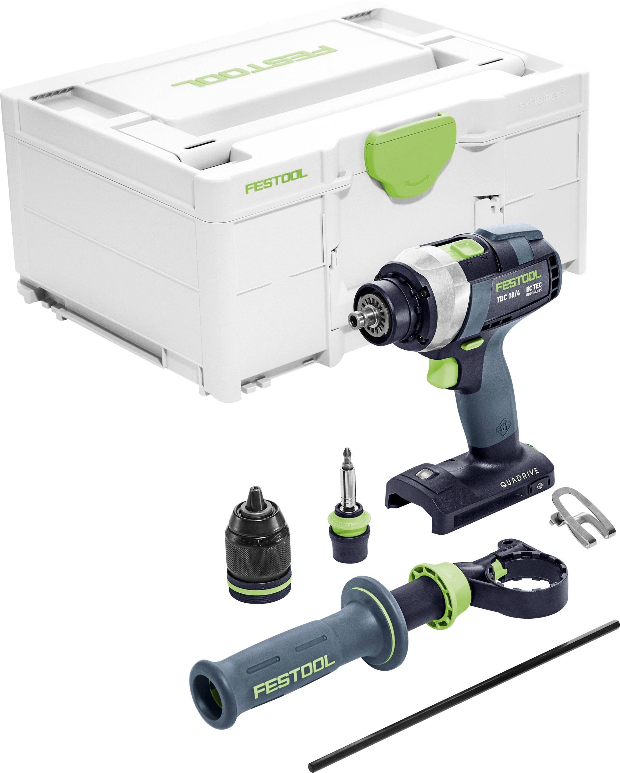 Wiertarko-wkrętarka akumulatorowa Festool TDC 18/4-Basic 575601 18 V bez akumulatora - obrazek 1