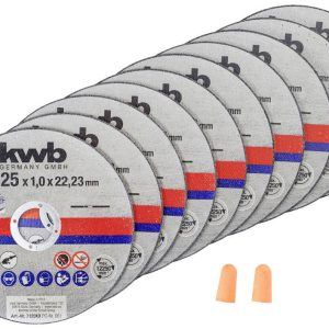 Zestaw tarcz tnących kwb 712022 125 mm 10 szt. Zestaw tarcz tnących kwb 712022 125 mm 10 szt.