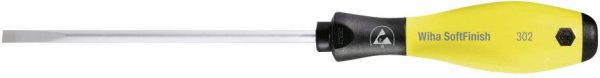 Wkrętak płaski Wiha SoftFinish 302ESD 08182 Szerokość klingi: 5.5 mm Długość końcówki: 125 mm
