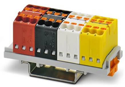 Phoenix Contact PTFIX 1,5-KNX-NS35 1187192 Blok rozdzielający Ilość styków: 24 0.14 mm² 1.5 mm² wielobarwny 1 zest.