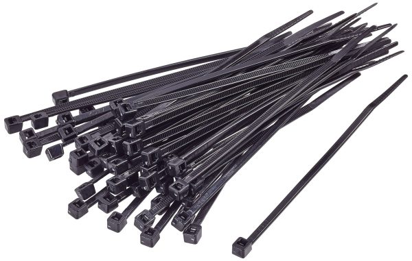 TRU COMPONENTS TC-BT-100-2.5-UVB Opaska kablowa 100 mm 2.5 mm czarny Stabilność UV 100 szt.