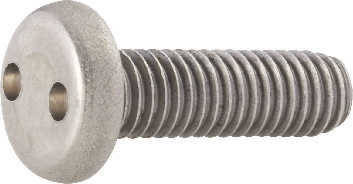 Śruba soczewkowa, zabezpieczająca Toolcraft DIN 85, M4 x 16 mm, stal szlachetna, 10 szt. - obrazek 1