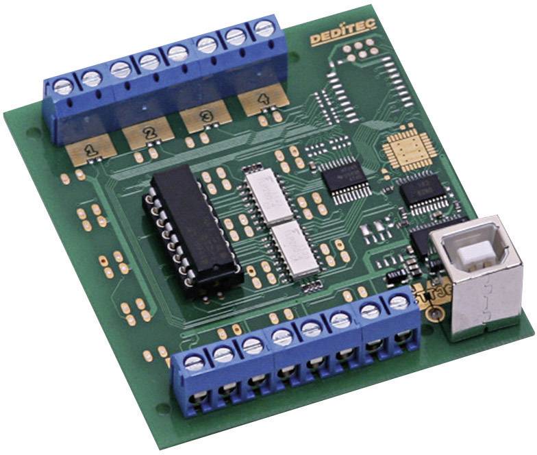 Moduł USB Deditec USB-OPTOIN-8_A z 8 cyfrowymi wejściami opto - obrazek 1