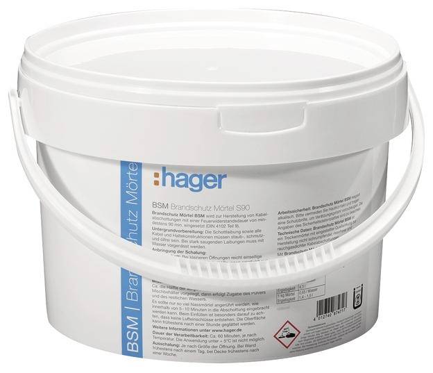 Zaprawa ogniochronna Hager BSM0003 3 kg - obrazek 1