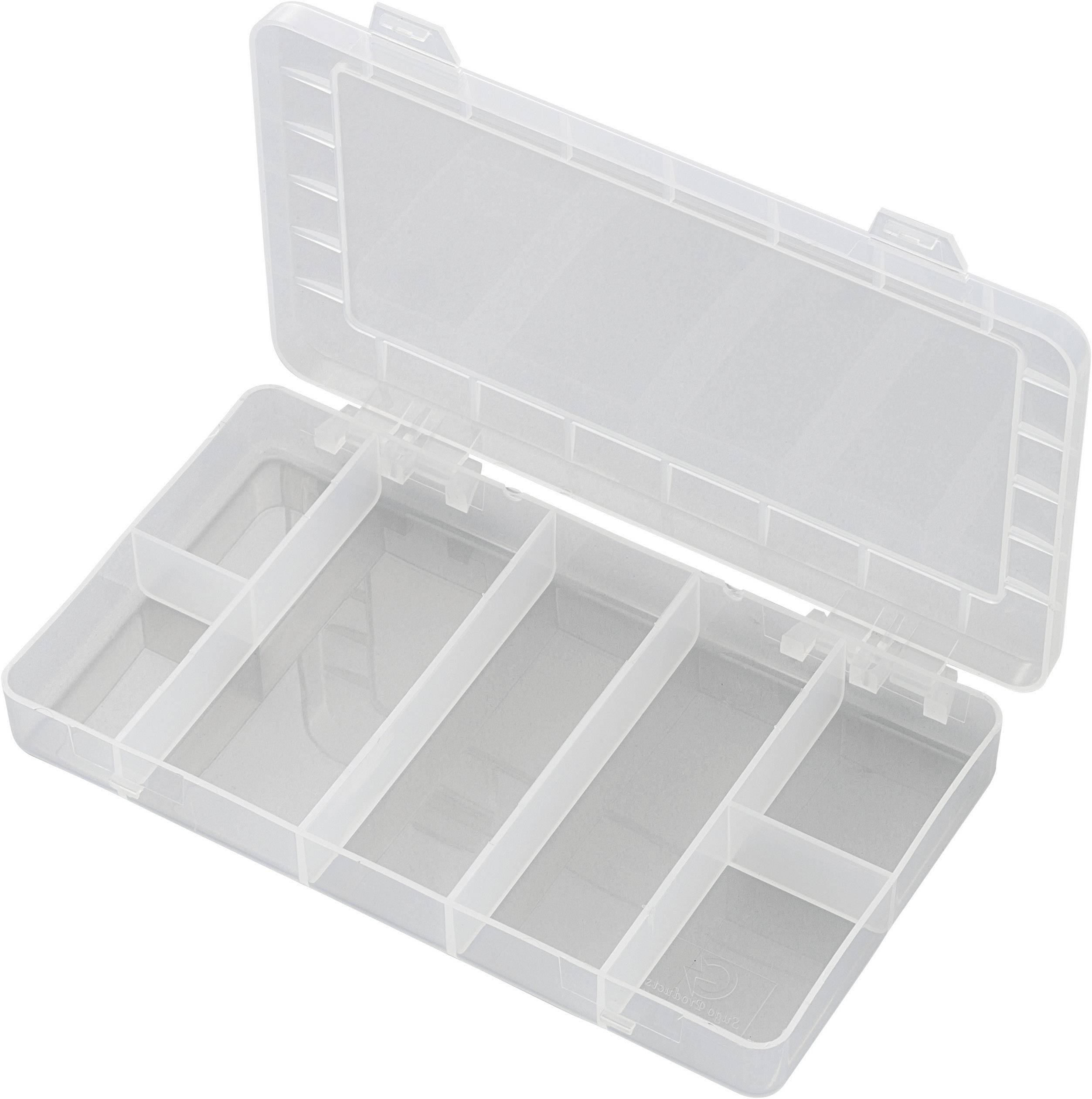 TRU COMPONENTS PP07-01 Skrzynka (D x S x W) 192 x 110 x 24 mm Ilość przegród: 7 stały podział sztuka Opis 1 szt. - obrazek 1
