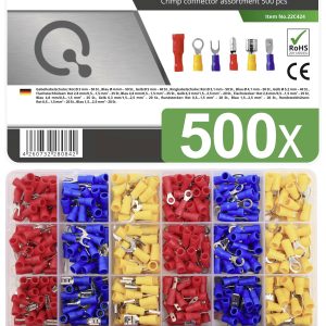 Quadrios 22C424 Zestaw złączy zaciskanych 0.5 mm² 2.5 mm² czerwony, niebieski, żółty 1 zest. Quadrios 22C424 Zestaw złączy zaciskanych 0.5 mm² 2.5 mm² czerwony, niebieski, żółty 1 zest.
