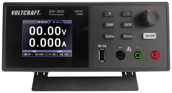 Zasilacz laboratoryjny regulowany VOLTCRAFT DSP-3005 0 – 30 V 0 – 5 A 150 W