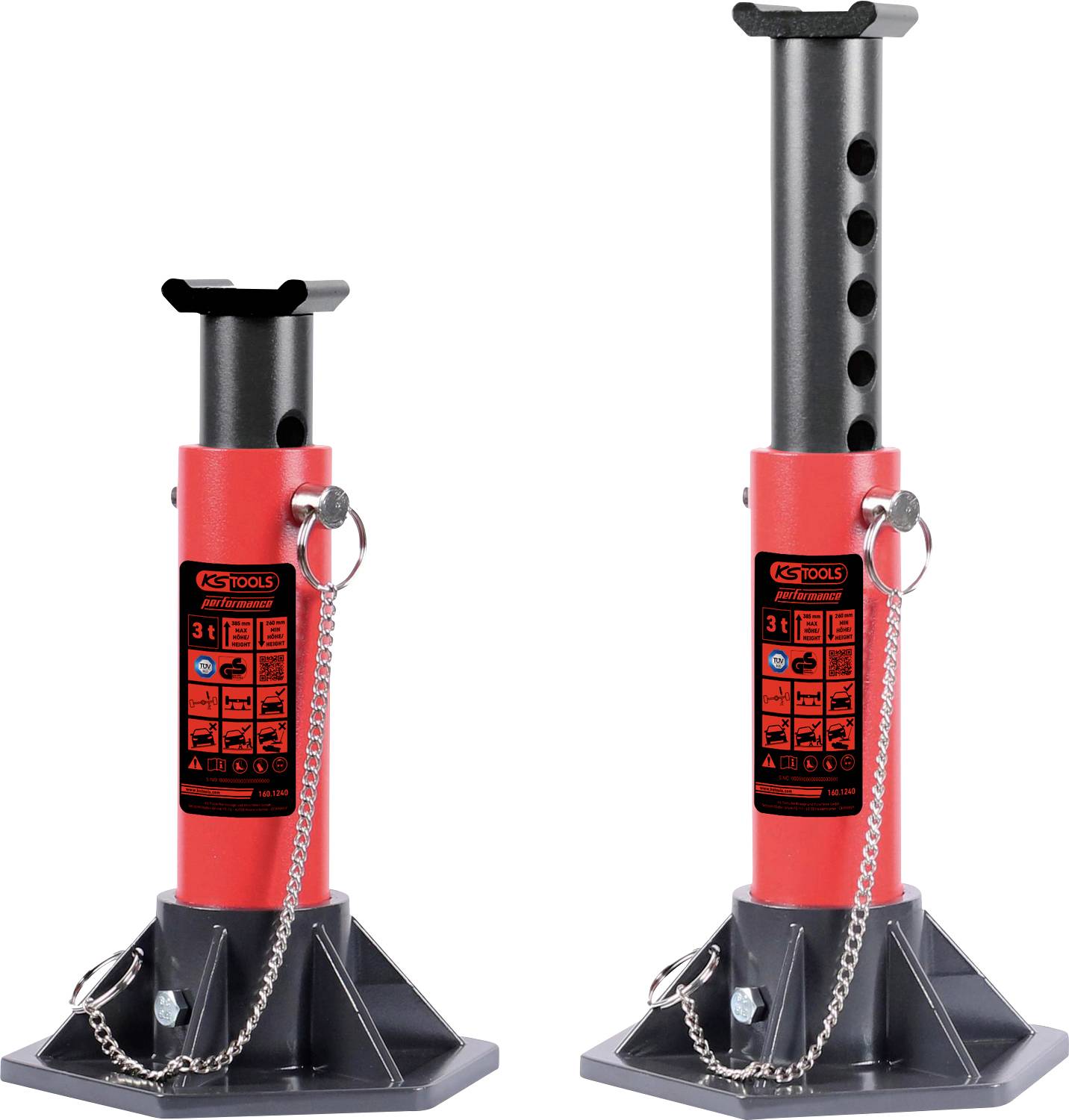 Podpórka KS Tools 160.1240, 3000 kg - obrazek 1