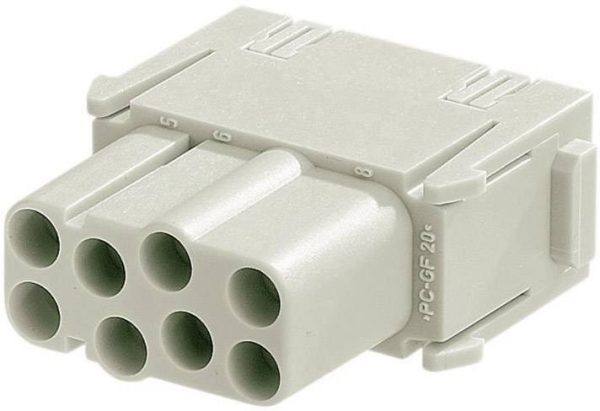 HARTING 09140083101 Wkładka złącza żeńskiego Han® C-Modul 8 + PE zaciskane 1 szt.