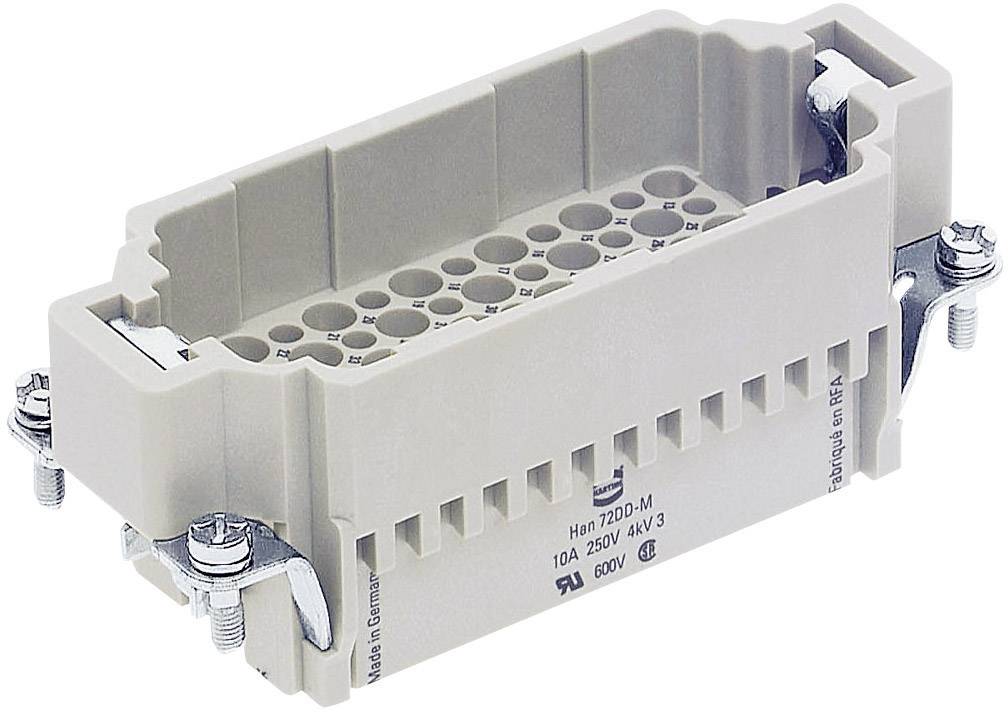 HARTING 09160723001 Wstawka pinowa męska Han® 72DD-M-c, seria Han® DD, 72 + PE, 1 szt. - obrazek 1