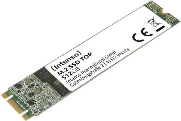 Dysk wewnętrzny SSD SATA M.2 2280 512 GB Intenso Top Performance M.2 SATA 6 Gb/s Produkt nowy