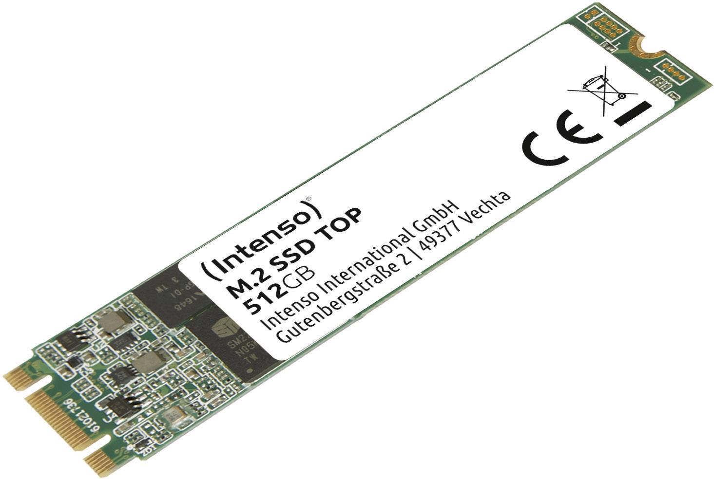 Dysk wewnętrzny SSD SATA M.2 2280 512 GB Intenso Top Performance M.2 SATA 6 Gb/s Produkt nowy - obrazek 1