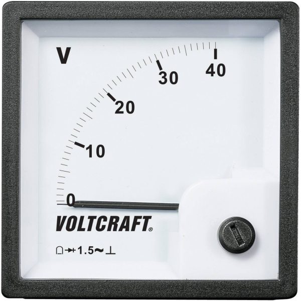 Panelowy wskaźnik analogowy Voltcraft AM-72×72/40V