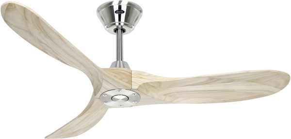 CasaFan ECO GENUINO 122 BN-NT Wentylator sufitowy 11.3 W (Ø x W) 1220 mm x 280 mm chrom pilot zdalnego sterowania, tryb