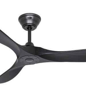 CasaFan ECO GENUINO 152 MS-MS Wentylator sufitowy 16.6 W (Ø x W) 1520 mm x 285 mm czarny (matowy) pilot zdalnego sterowa
