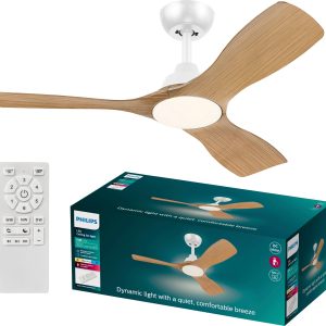 Philips LED Olas Wentylator sufitowy 30 W (Ø x W) 1070 mm x 310 mm biały pilot zdalnego sterowania, możliwość regulacji Philips LED Olas Wentylator sufitowy 30 W (Ø x W) 1070 mm x 310 mm biały pilot zdalnego sterowania, możliwość regulacji
