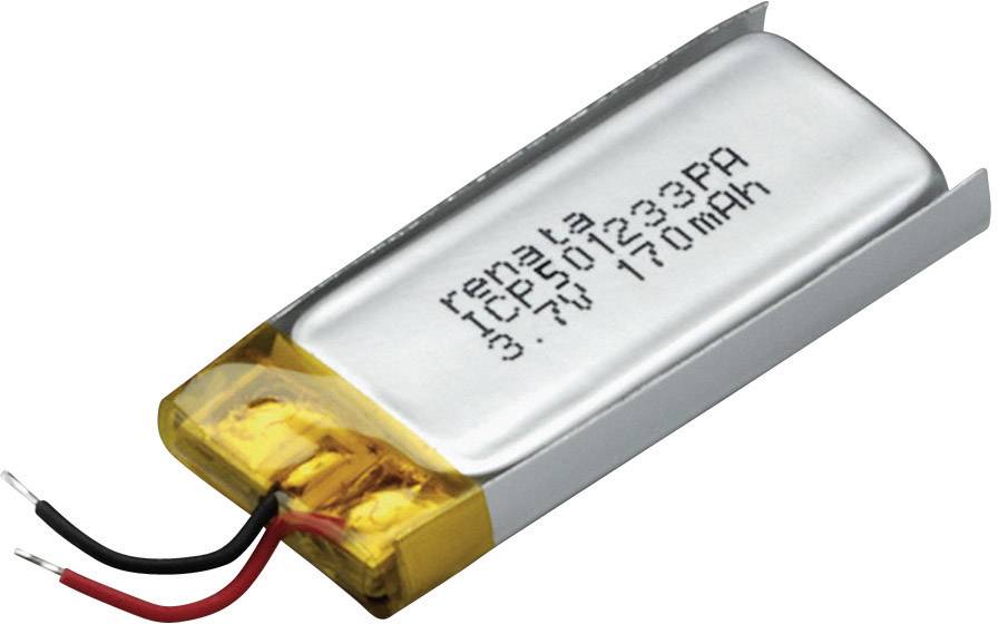 Akumulator specjalny Renata 100689, LiPo, 175 mAh, 3.7 V, 1 szt. - obrazek 1