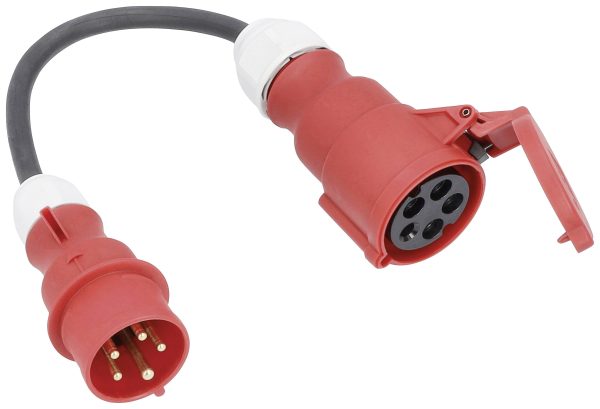 adapter AS Schwabe Adapterleitung E6 61376, gniazdka: 1, H07RN-F 5G 2,5 mm², 400 V, 16 A, 0.3 m