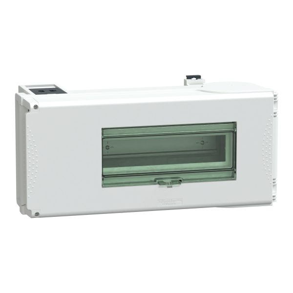 Schneider Electric KSB100SM412 Skrzynka odpływowa KS 100A pusta 3L+N+PE 12 działek Akcesoria do małych skrzynek rozdziel