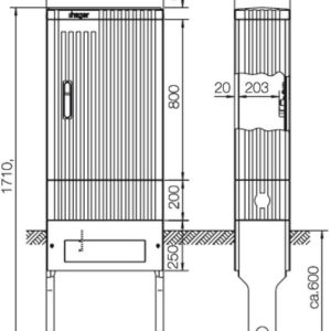 Hager ZAL175 Kolumna dystrybucyjna Hager ZAL175 pusta 1710x583x277mm Kolumna dystrybucyjna szary (ral 7035) 1 szt. Hager ZAL175 Kolumna dystrybucyjna Hager ZAL175 pusta 1710x583x277mm Kolumna dystrybucyjna szary (ral 7035) 1 szt.