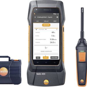 Zestaw do pomiarów środowiskowych testo testo 400 – Gebrauchsnormal Set 8724 0080, -40, 0 – 150, 200 °C, hPa, IP40 Zestaw do pomiarów środowiskowych testo testo 400 – Gebrauchsnormal Set 8724 0080, -40, 0 – 150, 200 °C, hPa, IP40