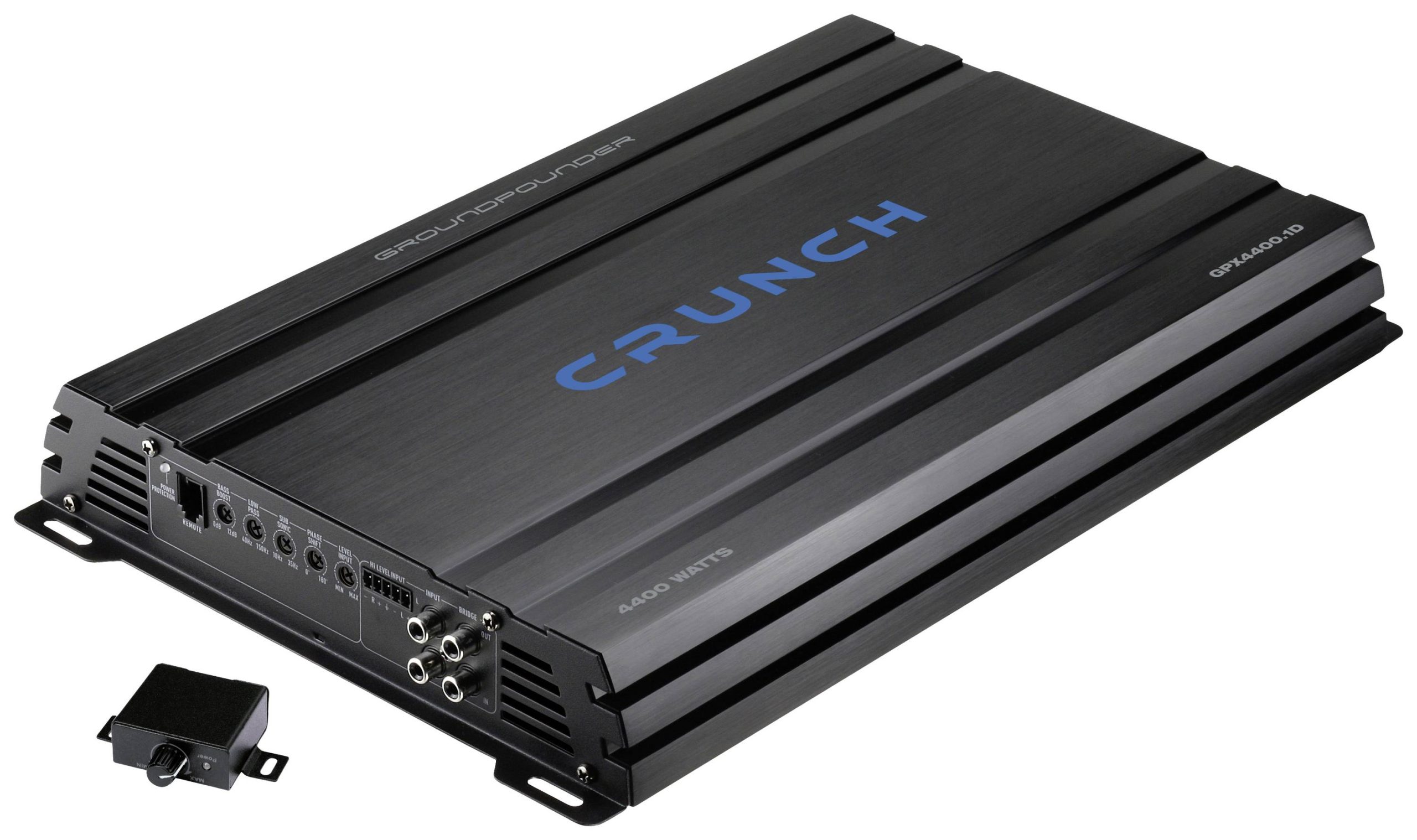 Crunch GPX4400.1D Wzmacniacz cyfrowy jednokanałowy 4400 W Regulacja głośności / tonów niskich / wysokich Pasuje do (Mark - obrazek 1